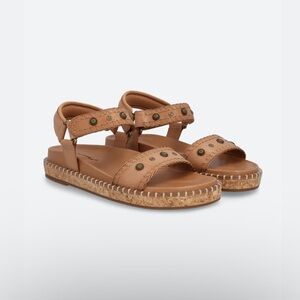 Lucky Brand Tan Women’s Sandals with Stud Accents